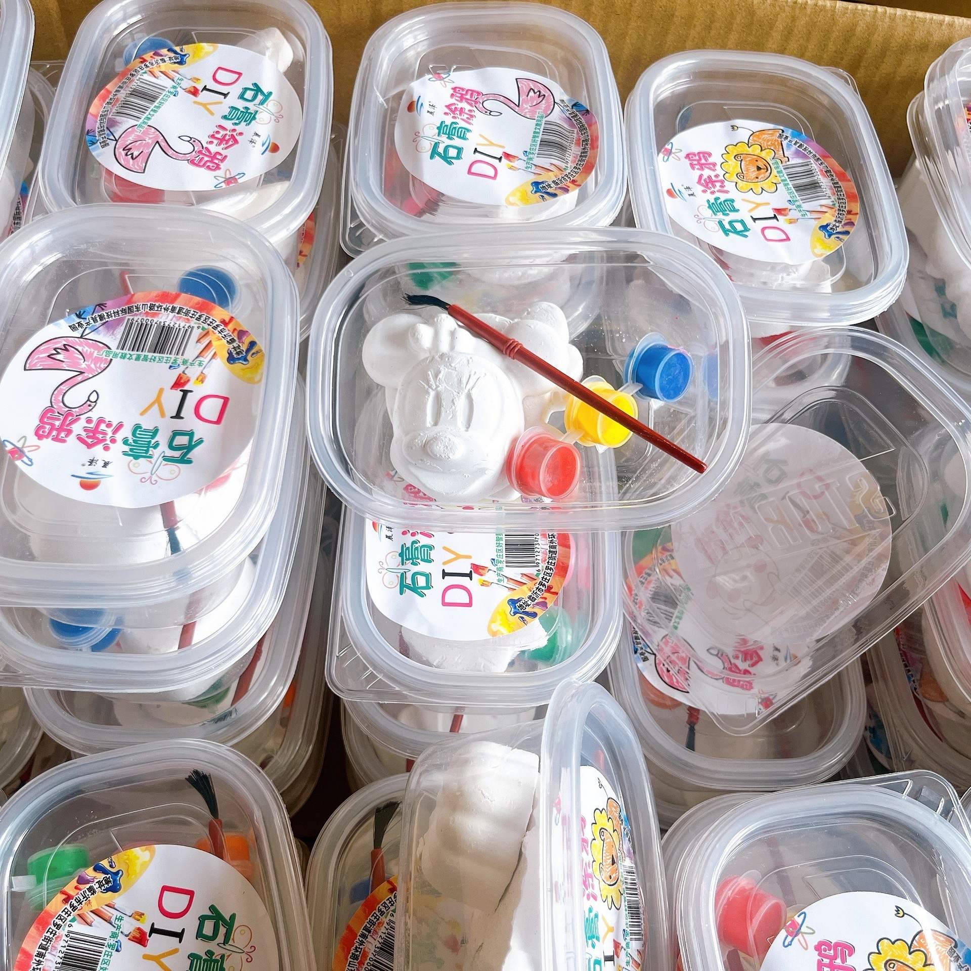 10 BOXES OF DIY PLASTER DOLLS